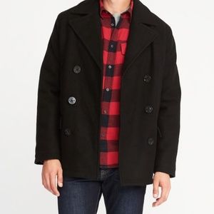 Black Peacoat for Men Size M